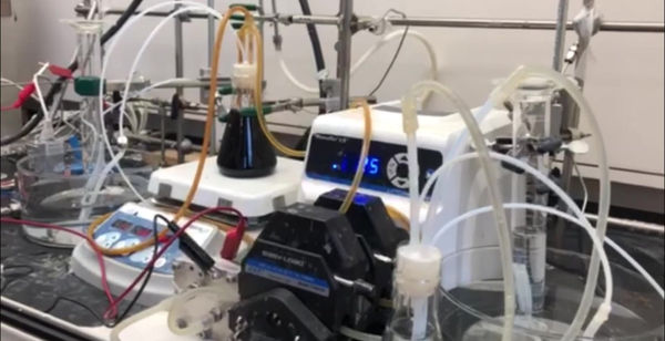 Bipolar H2 Flow Cell